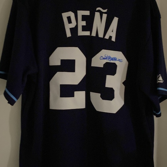 Signed Carlos Peña TB Rays jersey - Picture 5 of 6